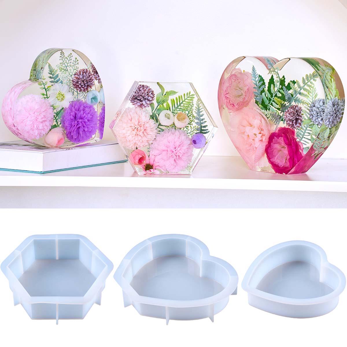 Embellishment Crafts - Large Love Silicone Mold DIY Heart