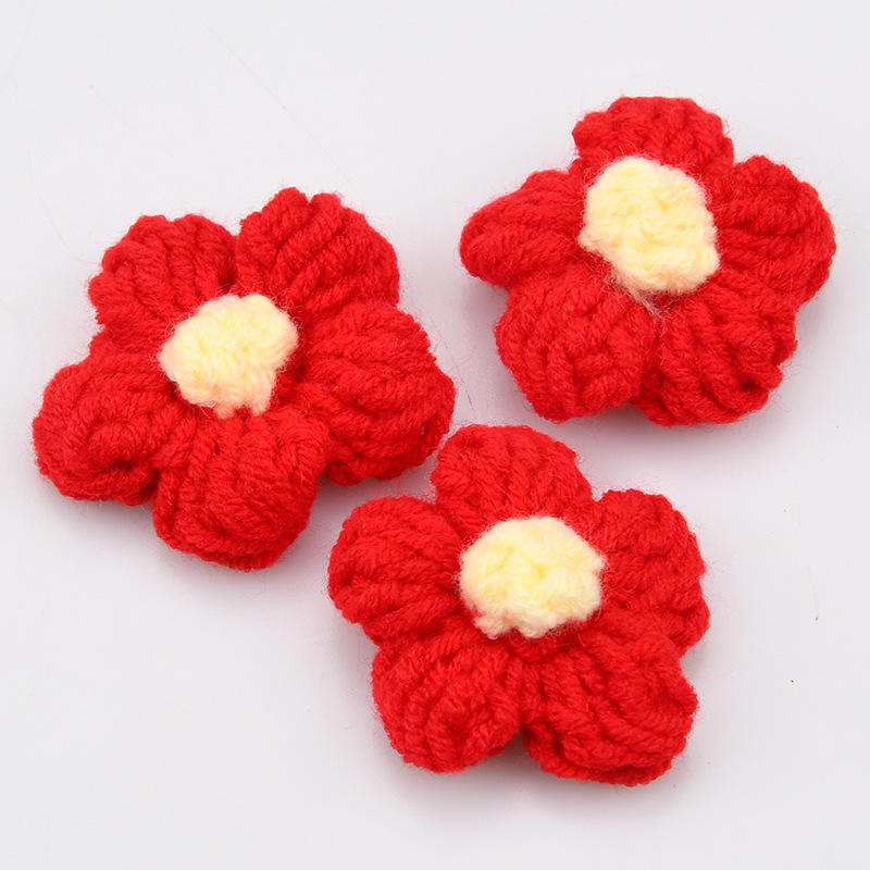 Handmade Crochet Five Petal Fl - огляд і ціна Applique Patch Flower