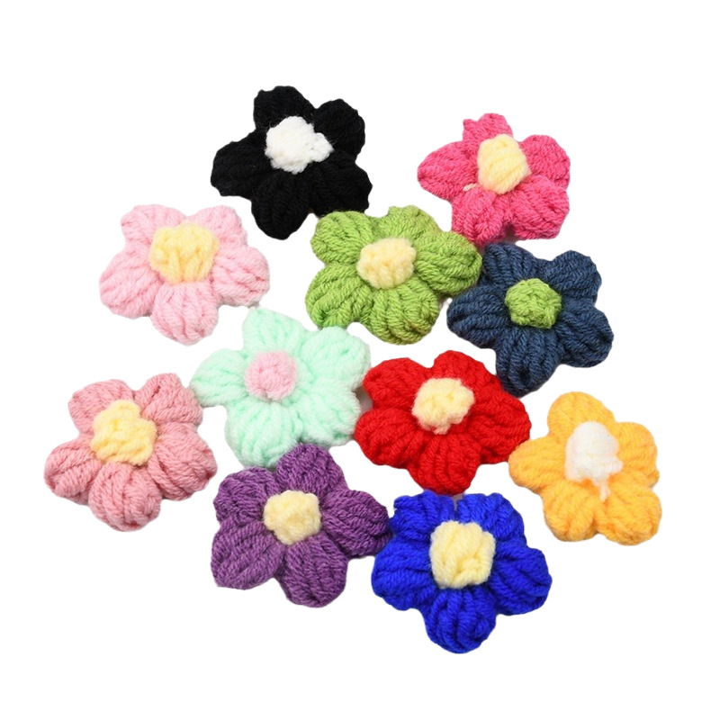 Handmade Crochet Five Petal Fl - огляд і ціна Applique Patch Flower