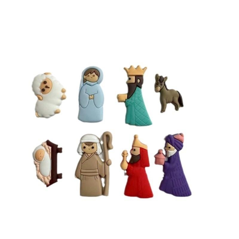 652F 9Pieces Nativity Scene Ch - огляд і ціна Christmas Craft Embellishment