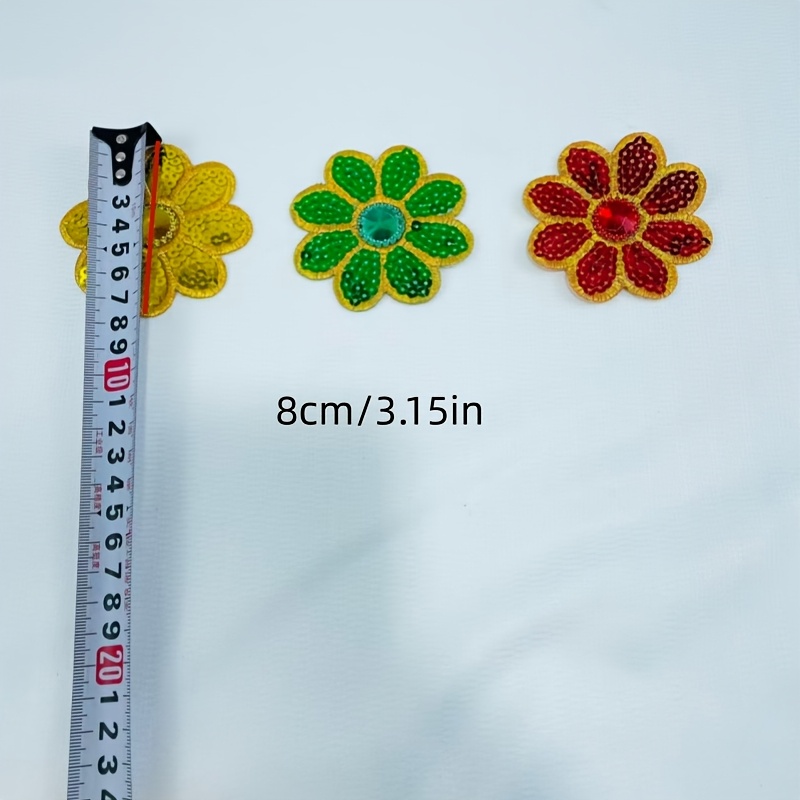 10Pcs Flower Sequined Applique - огляд і ціна Applique Patch Flower