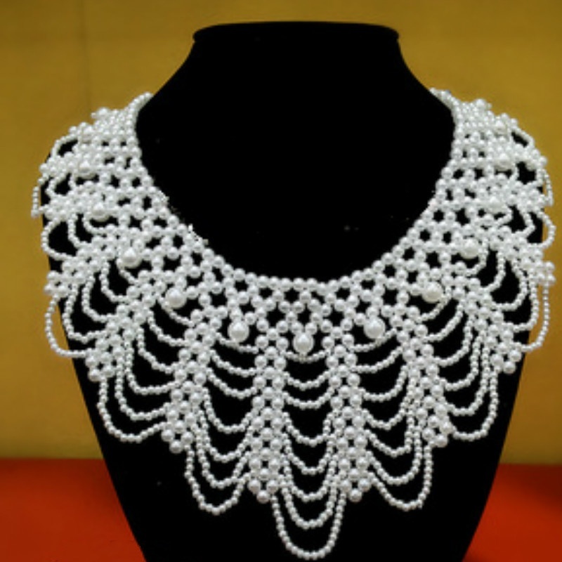 New Pearl Beaded Lace Trim Col - огляд і ціна Beaded Trim Fringe