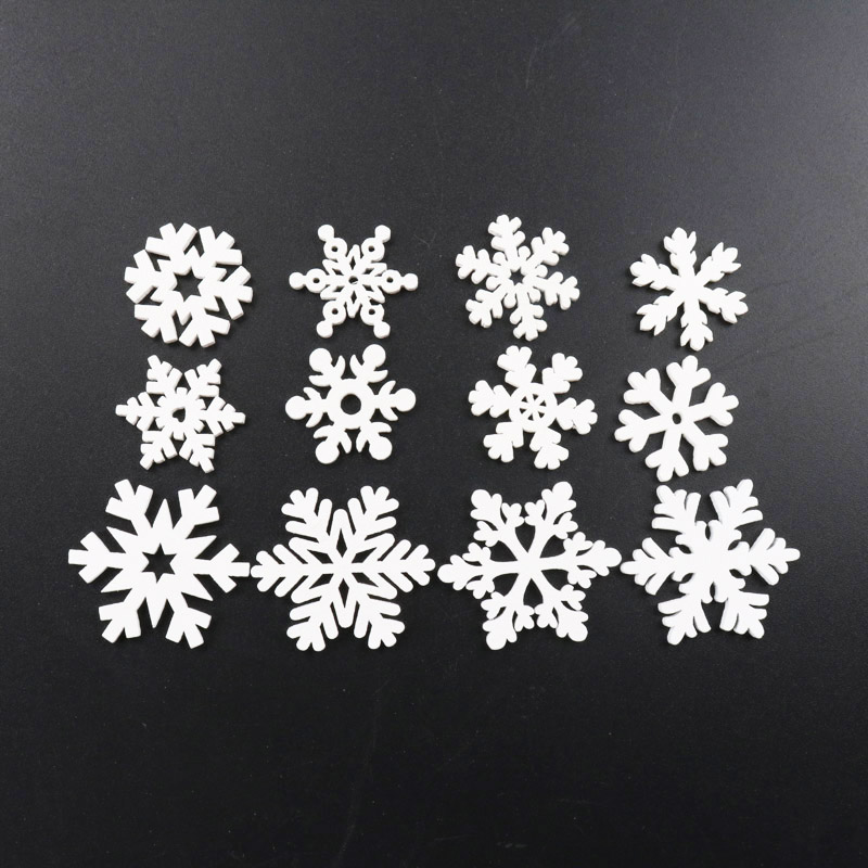 20Pcs Wooden Christmas Snowfla - огляд і ціна Christmas Craft Embellishment