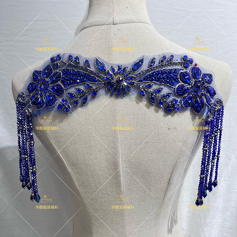 Hand Beaded Fringe Trim with P - огляд і ціна Beaded Trim Fringe