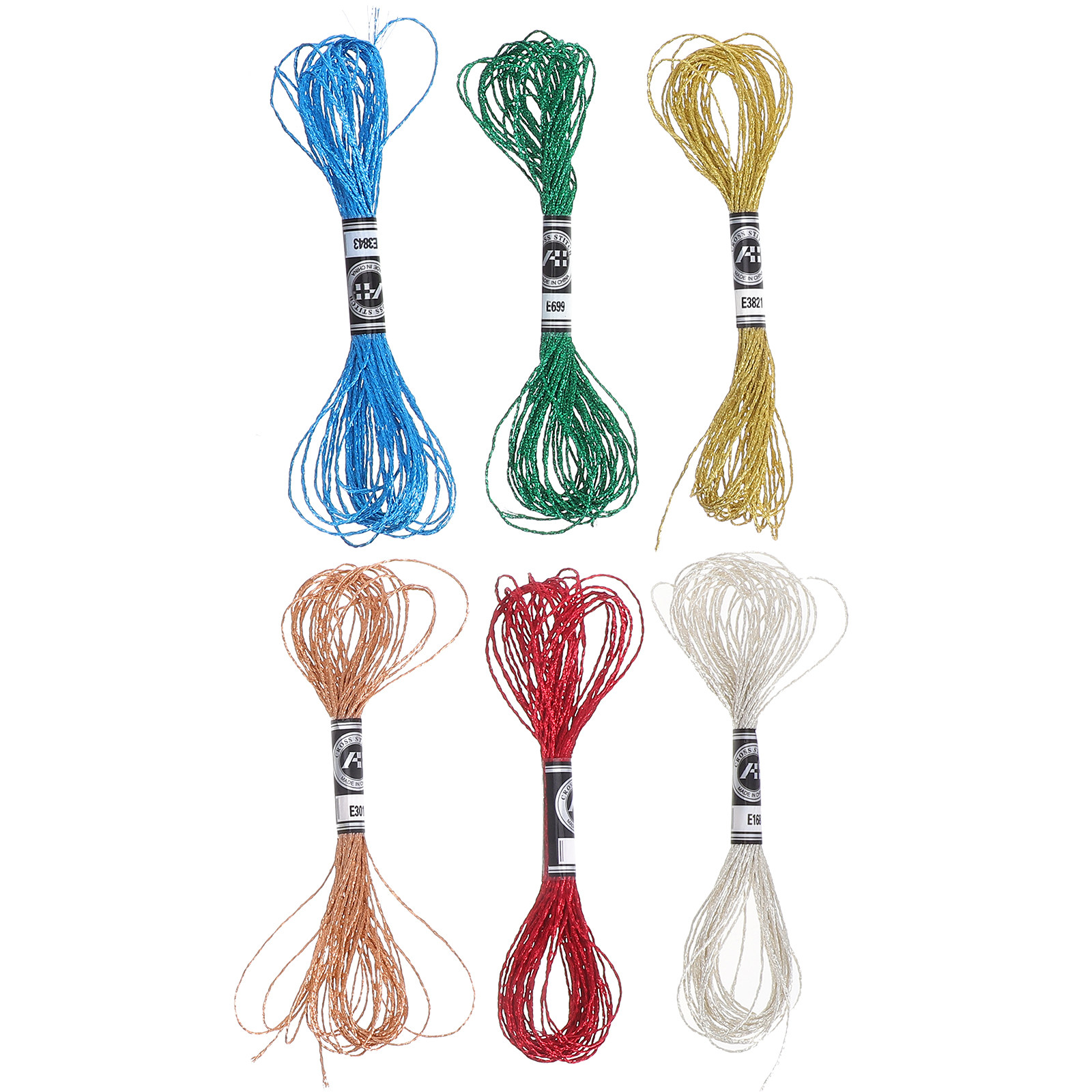 6Pcs Luxurious Metallic Embroi - огляд і ціна Embroidery Craft