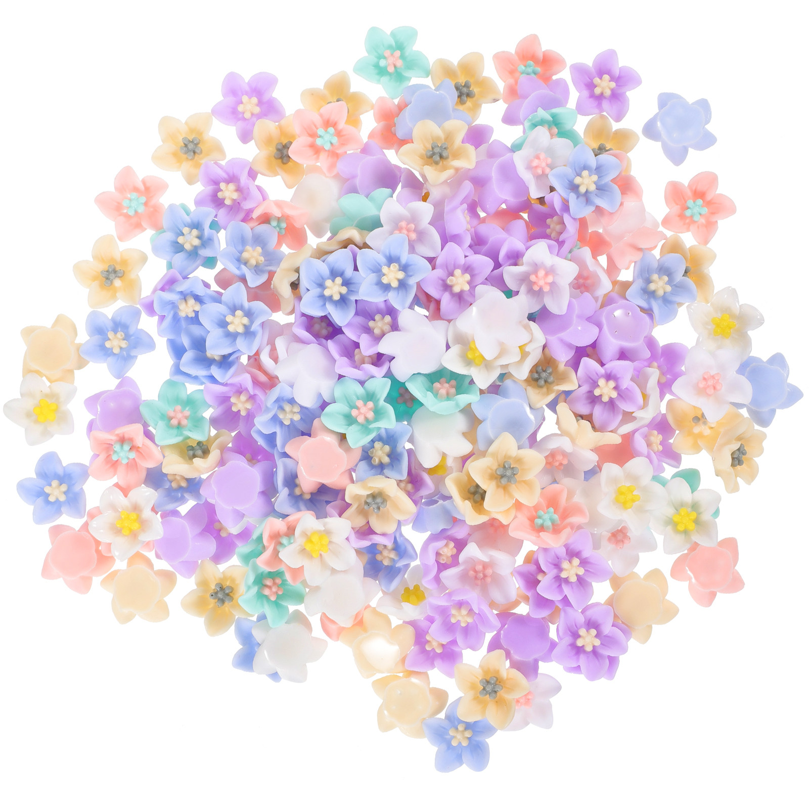 200Pcs Unique Resin Flower Emb - огляд і ціна Embellishment Crafts