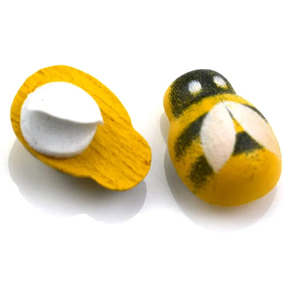 50pcs Yellow Wood Glue Buttons - огляд і ціна Embellishment Glue Craft