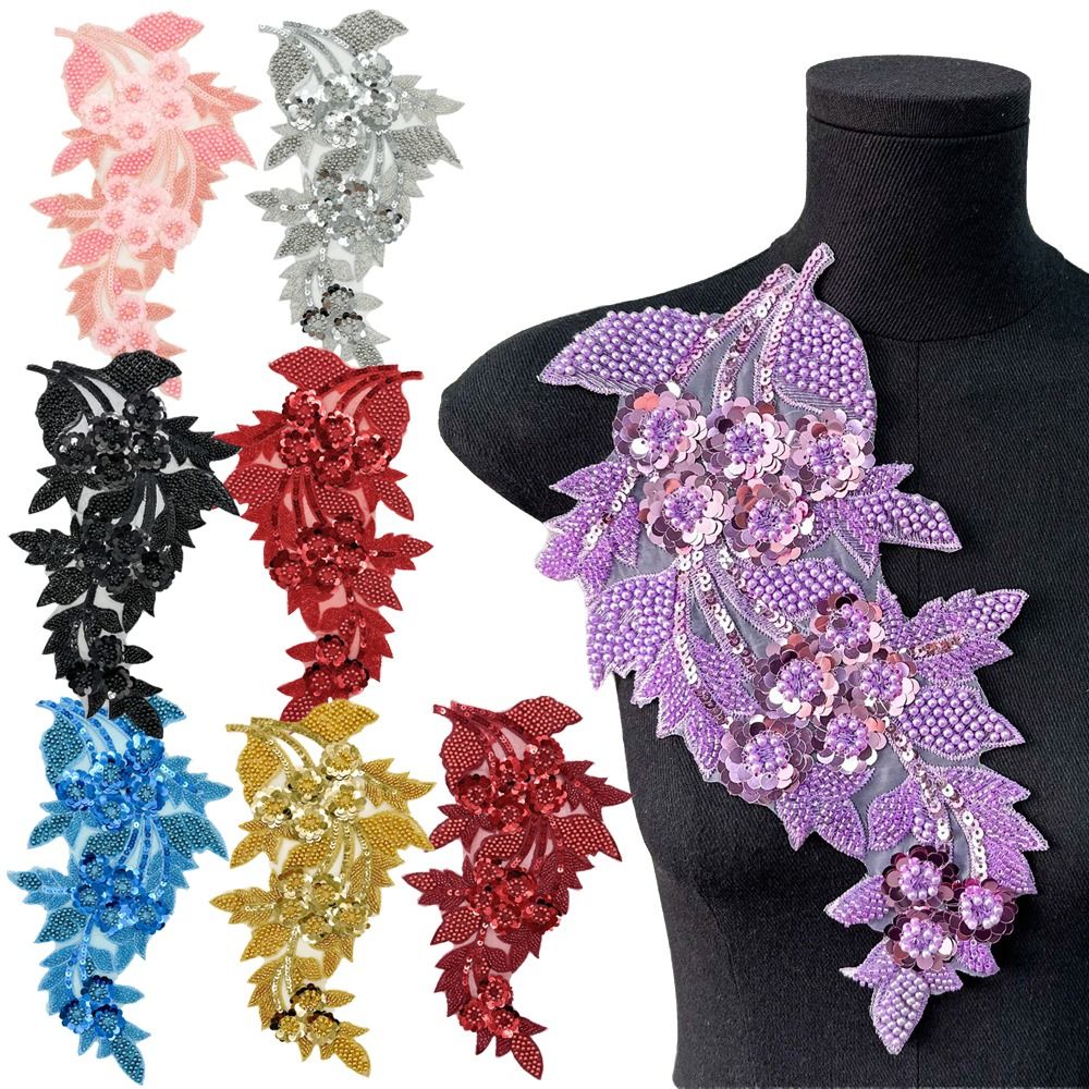Fashion 3D Sequin Flower Patch - огляд і ціна Applique Patch Flower