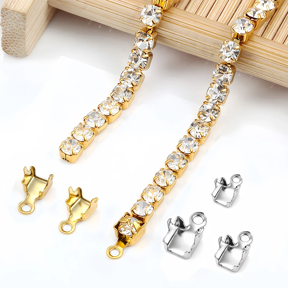 10/20Pcs Stainless Steel Gold  - огляд і ціна Beaded Trim Fringe
