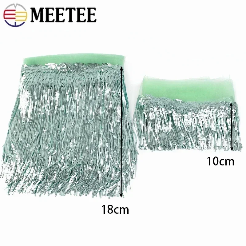 2/5/10Yards Sequin Embroidery  - огляд і ціна Beaded Trim Fringe