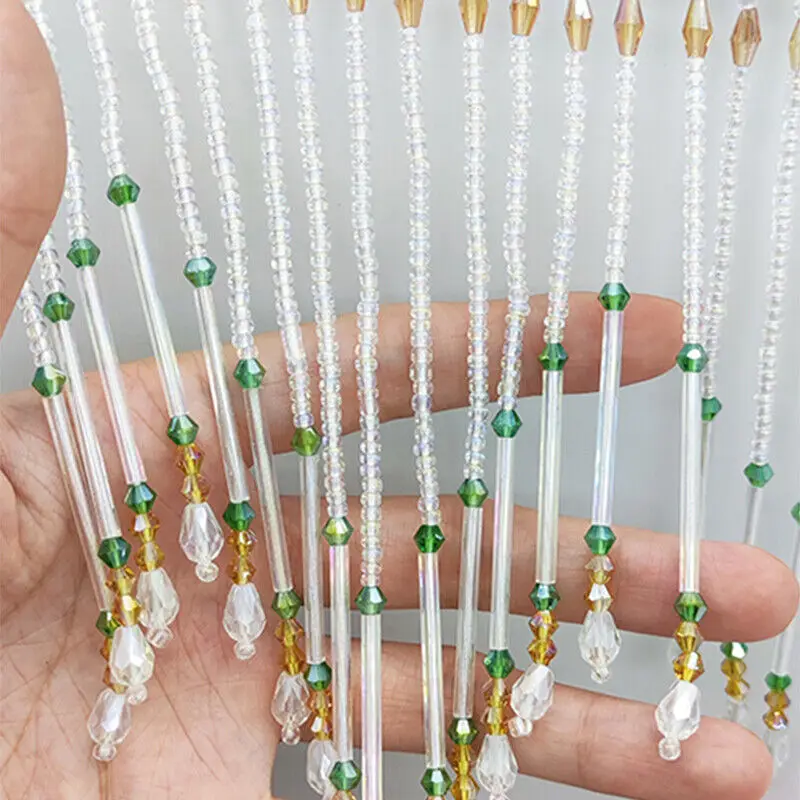 Glass Tube Fringe Tassel 16cm  - огляд і ціна Beaded Trim Fringe