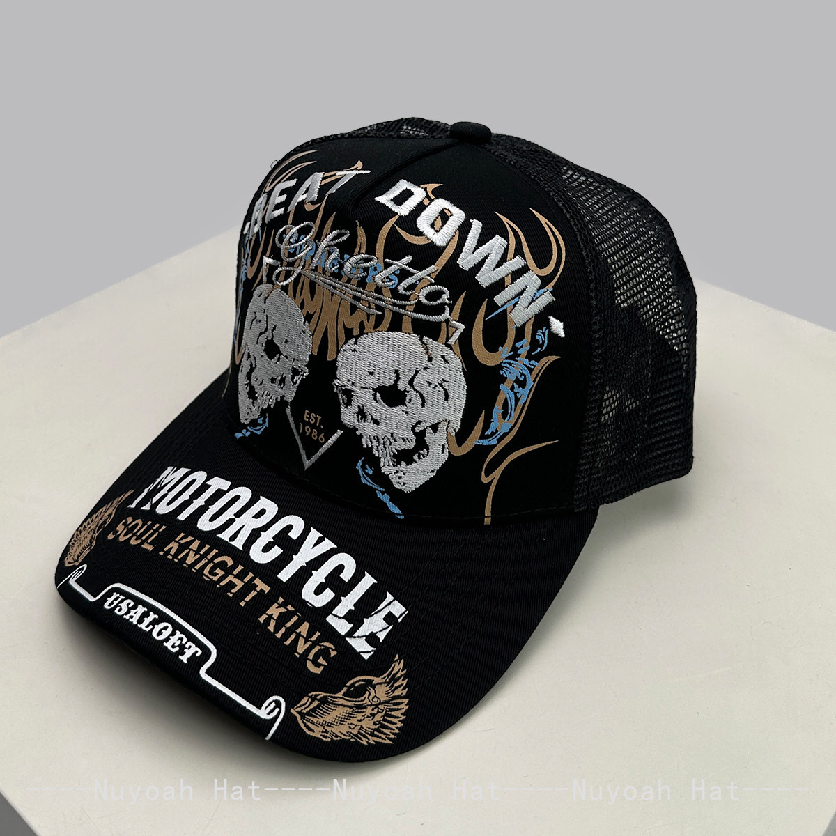 Skull Flame Embroidery Hard To - огляд і ціна Embroidery Craft