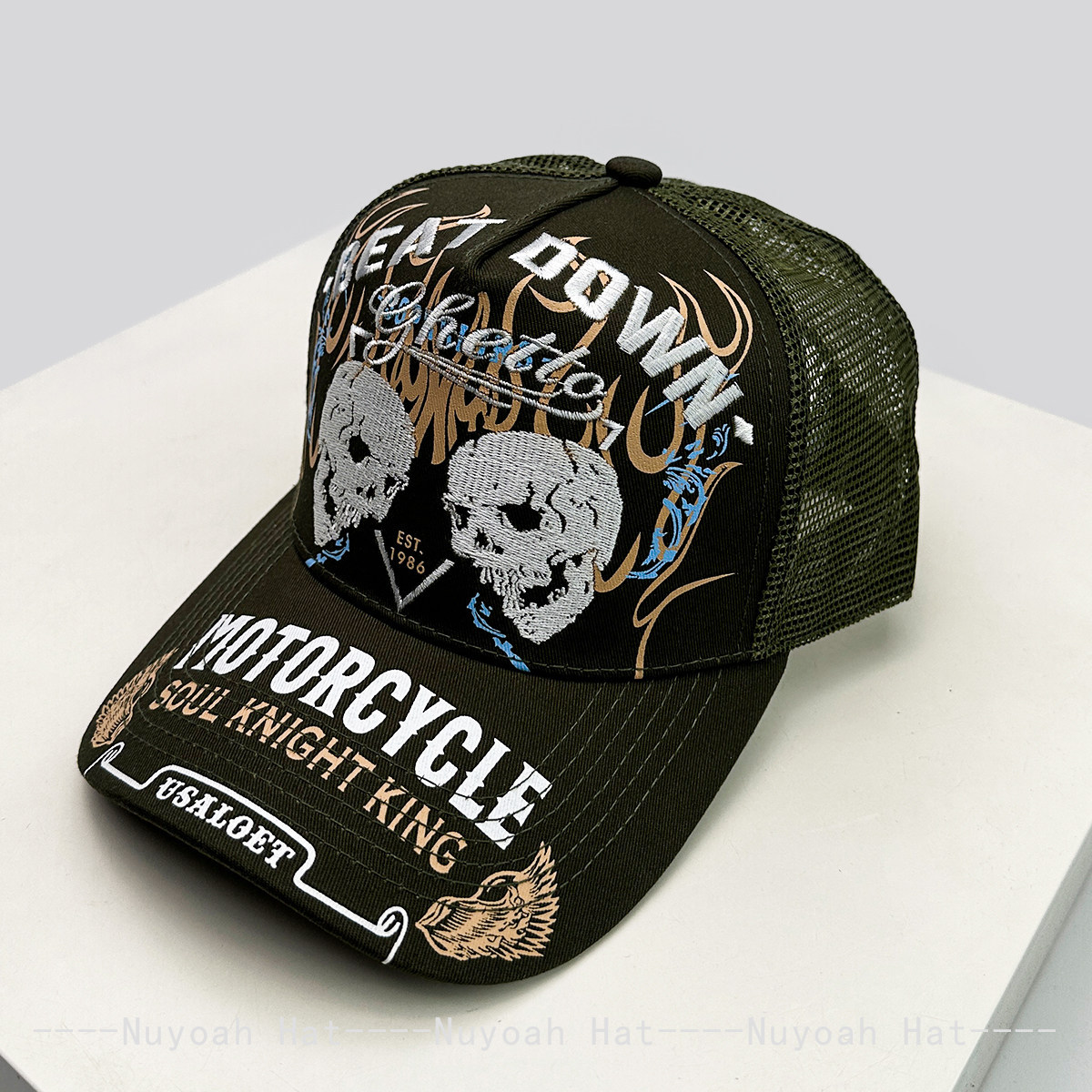 Skull Flame Embroidery Hard To - огляд і ціна Embroidery Craft