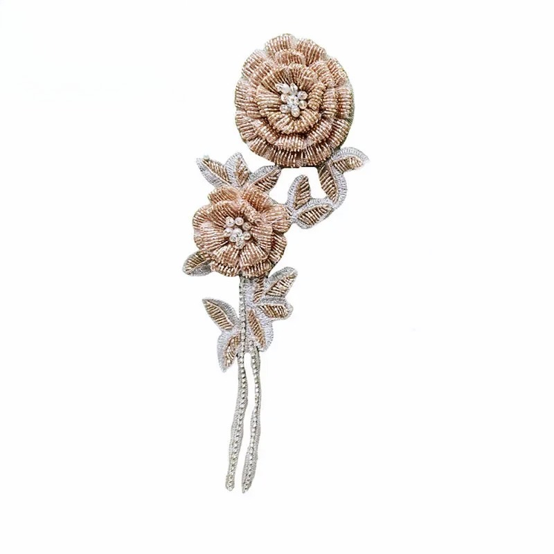 NEW Multicolor Handmade Beaded - огляд і ціна Applique Patch Flower