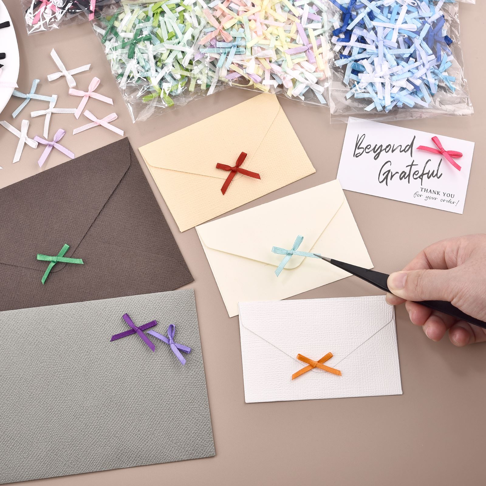 100Pcs 3mm Ribbons Mini Satin  - огляд і ціна Christmas Craft Embellishment