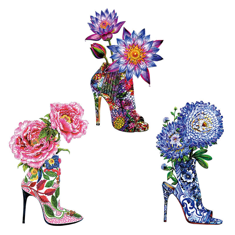 High heels flowers Iron On Pat - огляд і ціна Applique Patch Flower