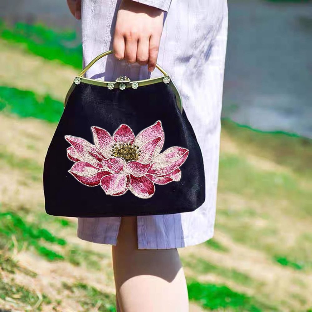 Soft Lotus Flower Patch Embroi - огляд і ціна Applique Patch Flower