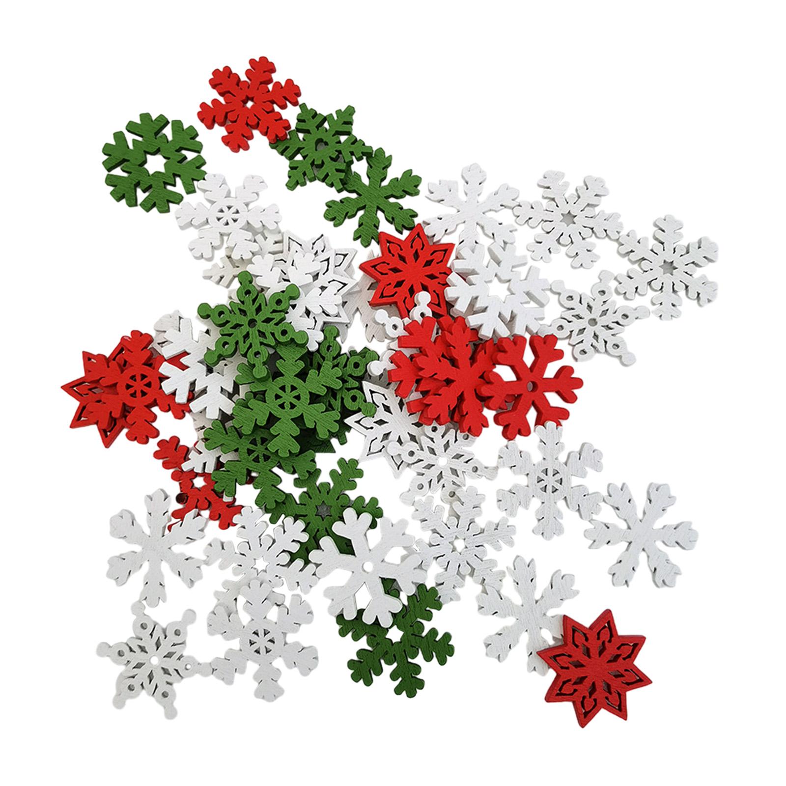 50 Pieces Wooden Christmas Emb - огляд і ціна Christmas Craft Embellishment