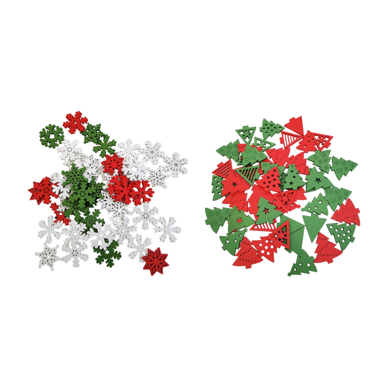 50 Pieces Wooden Christmas Emb - огляд і ціна Christmas Craft Embellishment