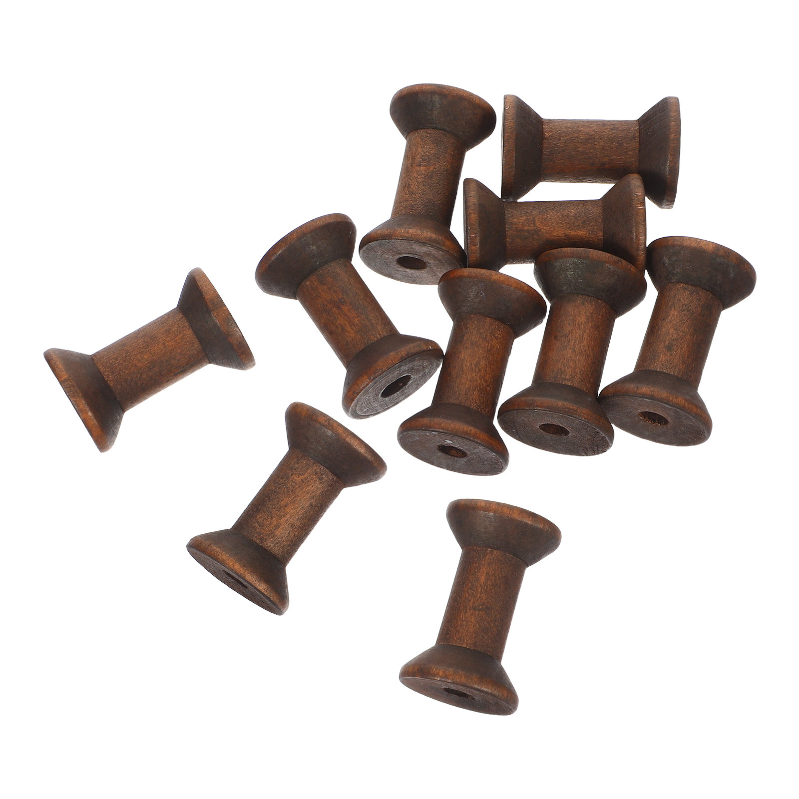 10Pcs Natural Wood Spools Vint - огляд і ціна Organza Ribbon Spool