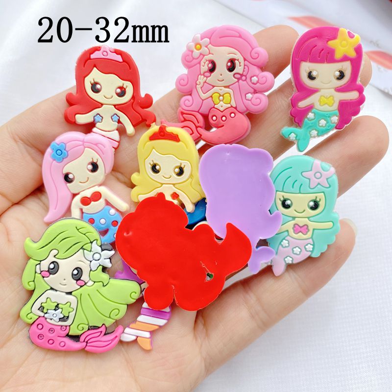 10pcs New Cute Cartoon Mermaid - огляд і ціна Embellishment Glue Craft