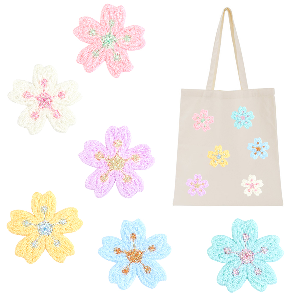 20pcs/lot Colorful 2.4cm Embro - огляд і ціна Applique Patch Flower